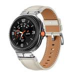 Dây Đồng Hồ Da Thật Đầu Kim Loại, Cho Samsung Galaxy Watch8 / Watch8 Classic