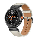 Dây Đồng Hồ Da Thật Đầu Kim Loại, Cho Samsung Galaxy Watch8 / Watch8 Classic