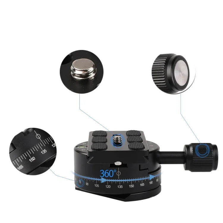 Chân máy ảnh chuyên nghiệp X-64, chân đơn, đầu panorama với đế tháo nhanh, X-64