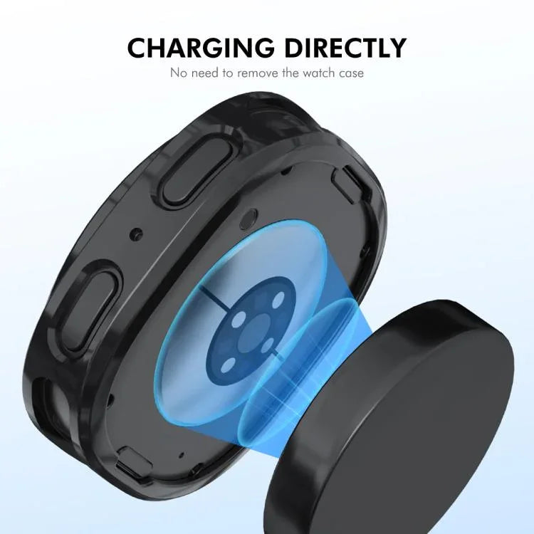 Ốp lưng TPU mềm mạ điện ENKAY Hat-Prince bảo vệ toàn diện với bảo vệ màn hình, Dành cho Samsung Galaxy Watch8 44mm, Dành cho Samsung Galaxy Watch8 40mm