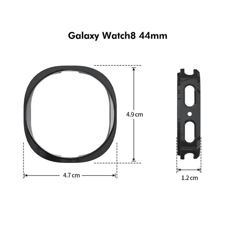 Ốp lưng TPU mềm mạ điện ENKAY Hat-Prince bảo vệ toàn diện với bảo vệ màn hình, Dành cho Samsung Galaxy Watch8 44mm, Dành cho Samsung Galaxy Watch8 40mm