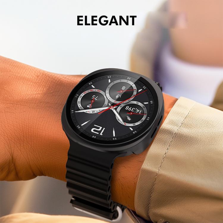 ENKAY Hat-Prince Ốp Đồng Hồ PC Tích Hợp Kính Cường Lực Bao Phủ Toàn Bộ, Cho Samsung Galaxy Watch8 44mm, Cho Samsung Galaxy Watch8 40mm
