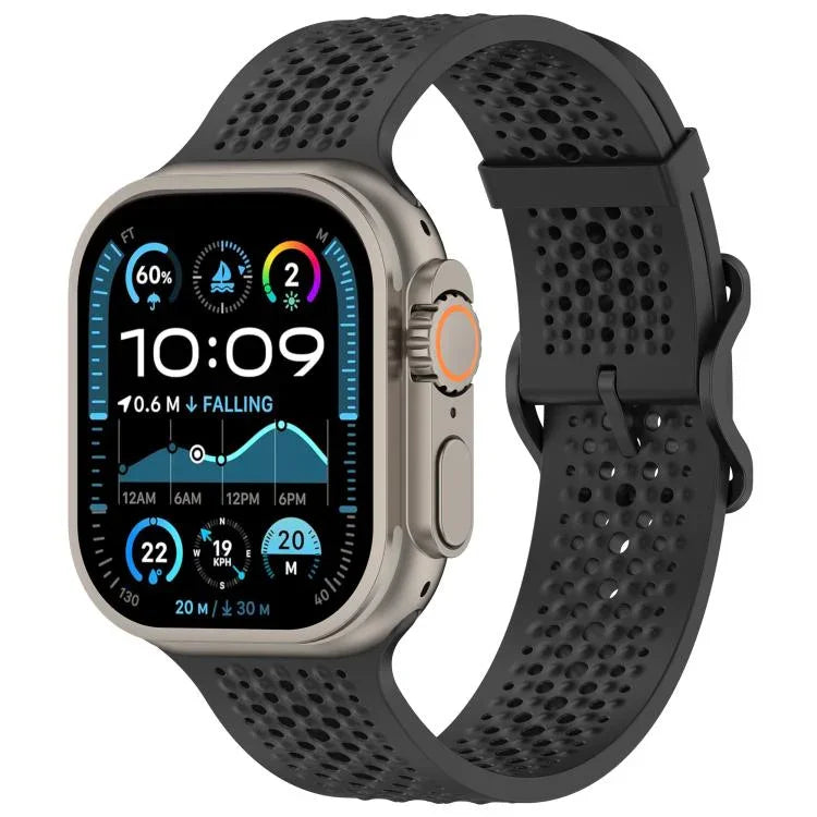 Dây đồng hồ silicone lỗ thoáng khí, Dành cho Apple Watch 46mm / 49mm / 45mm / 44mm