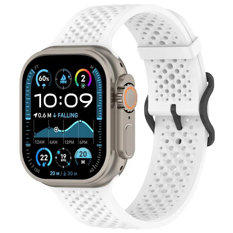 Dây đồng hồ silicone lỗ thoáng khí, Dành cho Apple Watch 46mm / 49mm / 45mm / 44mm