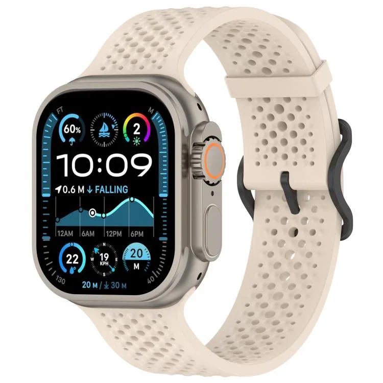 Dây đồng hồ silicone lỗ thoáng khí, Dành cho Apple Watch 46mm / 49mm / 45mm / 44mm
