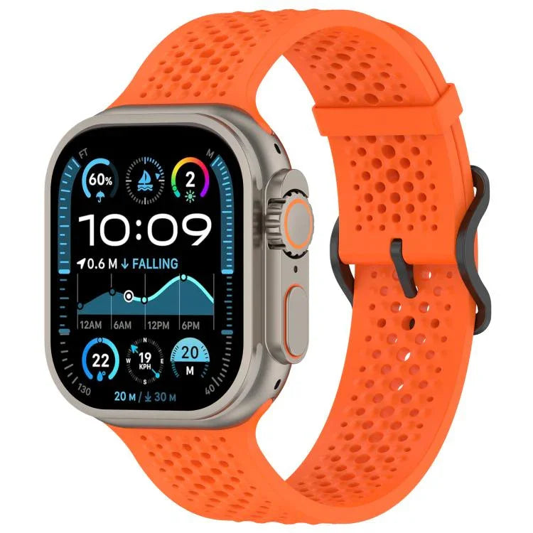 Dây đồng hồ silicone lỗ thoáng khí, Dành cho Apple Watch 46mm / 49mm / 45mm / 44mm