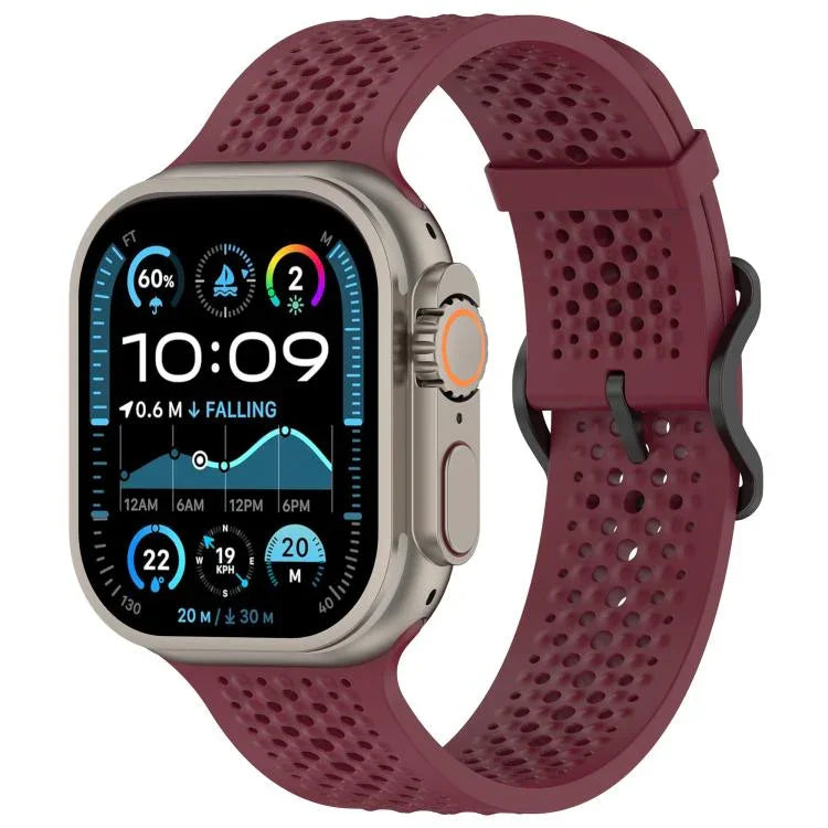 Dây đồng hồ silicone lỗ thoáng khí, Dành cho Apple Watch 46mm / 49mm / 45mm / 44mm
