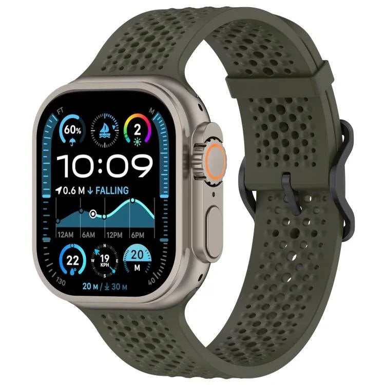 Dây đồng hồ silicone lỗ thoáng khí, Dành cho Apple Watch 46mm / 49mm / 45mm / 44mm