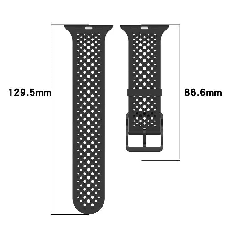 Dây đồng hồ silicone lỗ thoáng khí, Dành cho Apple Watch 46mm / 49mm / 45mm / 44mm