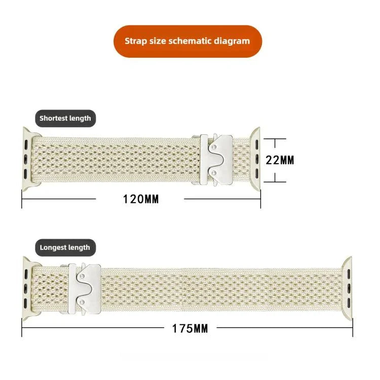 Dây đồng hồ nylon dệt khóa dù, Dành cho Apple Watch 46mm / 49mm / 45mm / 44mm, Dành cho Apple Watch 42mm / 41mm / 40mm / 38mm