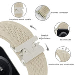 Dây đồng hồ nylon dệt khóa dù, Dành cho Apple Watch 46mm / 49mm / 45mm / 44mm, Dành cho Apple Watch 42mm / 41mm / 40mm / 38mm