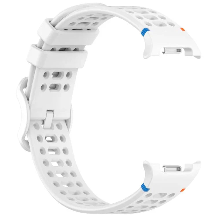 Eight-shaped Buckle Breathable Stitched Silicone Watch Band, For Samsung Galaxy Watch8 / Watch8 Classic