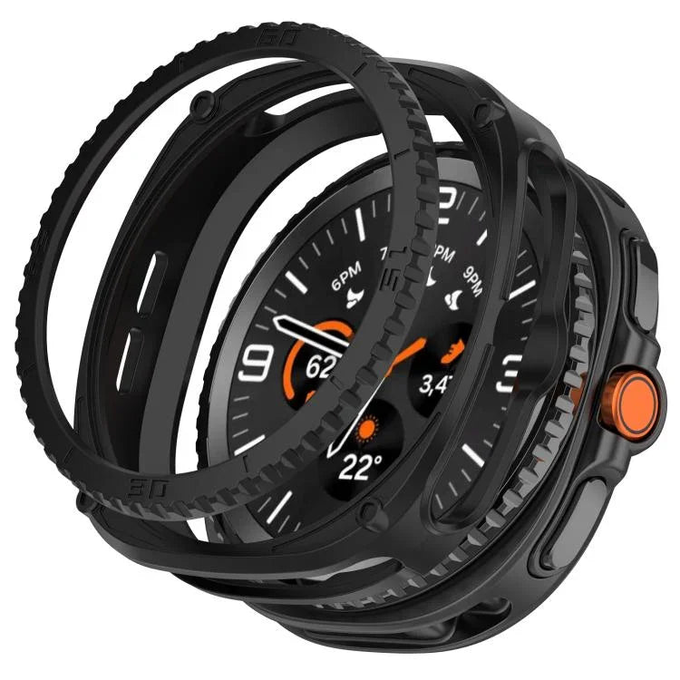 Ốp bảo vệ đồng hồ TPU kiểu giáp rỗng, Dành cho Samsung Galaxy Watch8 Classic 46mm, Dành cho Samsung Galaxy Watch8 44mm, Dành cho Samsung Galaxy Watch8 40mm