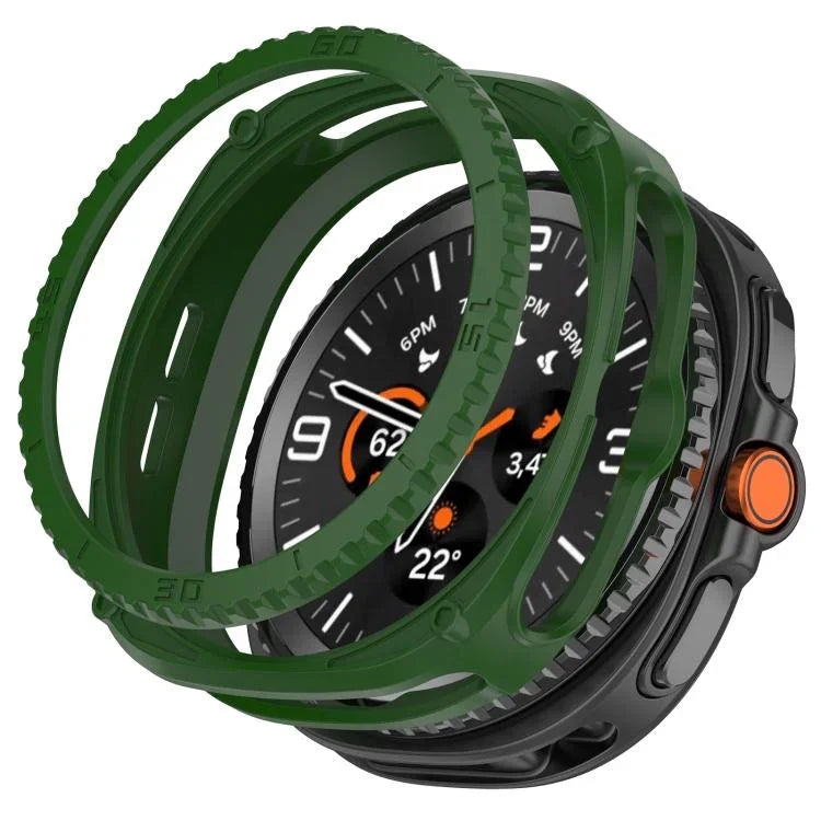 Ốp bảo vệ đồng hồ TPU kiểu giáp rỗng, Dành cho Samsung Galaxy Watch8 Classic 46mm, Dành cho Samsung Galaxy Watch8 44mm, Dành cho Samsung Galaxy Watch8 40mm