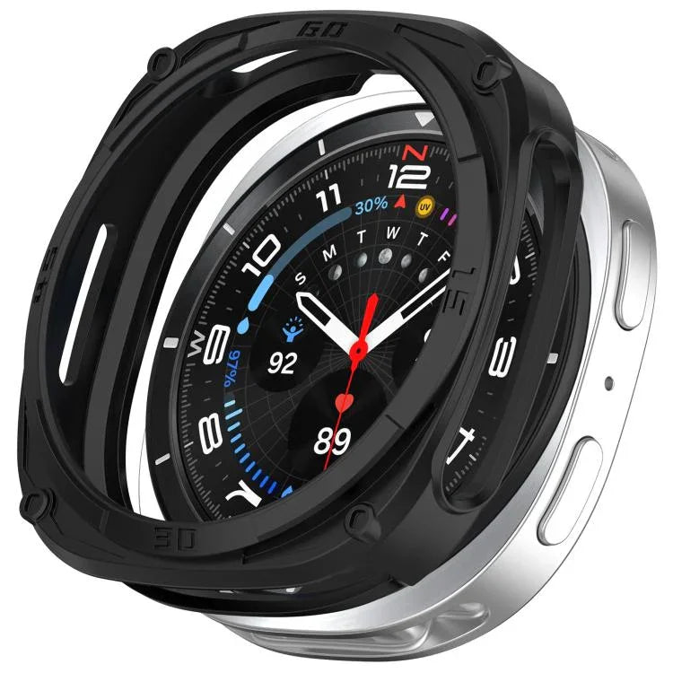 Ốp bảo vệ đồng hồ TPU kiểu giáp rỗng, Dành cho Samsung Galaxy Watch8 Classic 46mm, Dành cho Samsung Galaxy Watch8 44mm, Dành cho Samsung Galaxy Watch8 40mm