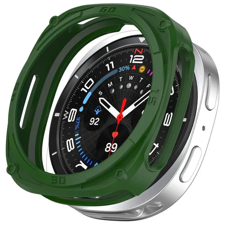 Ốp bảo vệ đồng hồ TPU kiểu giáp rỗng, Dành cho Samsung Galaxy Watch8 Classic 46mm, Dành cho Samsung Galaxy Watch8 44mm, Dành cho Samsung Galaxy Watch8 40mm