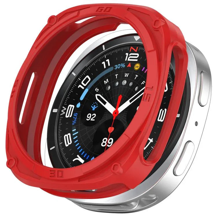 Ốp bảo vệ đồng hồ TPU kiểu giáp rỗng, Dành cho Samsung Galaxy Watch8 Classic 46mm, Dành cho Samsung Galaxy Watch8 44mm, Dành cho Samsung Galaxy Watch8 40mm
