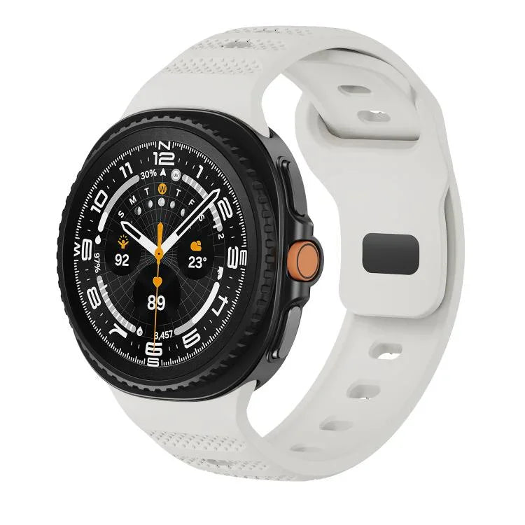 Dây đồng hồ silicone khóa đen họa tiết chấm bi, Dành cho Samsung Galaxy Watch8 / Watch8 Classic