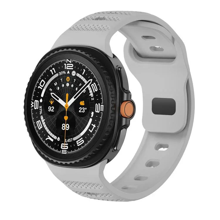 Dây đồng hồ silicone khóa đen họa tiết chấm bi, Dành cho Samsung Galaxy Watch8 / Watch8 Classic