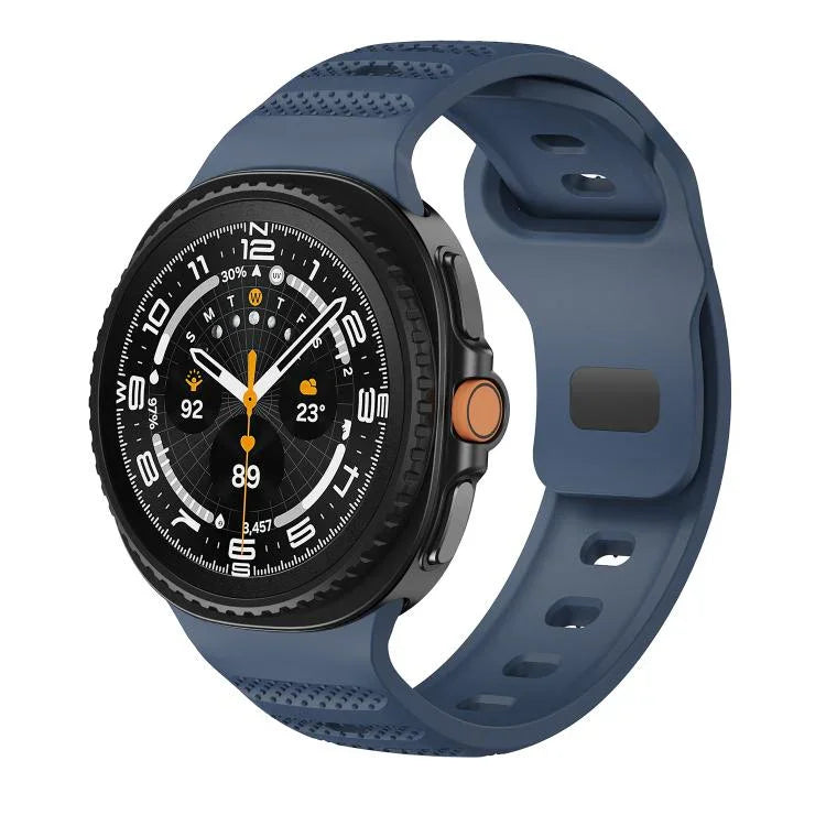 Dây đồng hồ silicone khóa đen họa tiết chấm bi, Dành cho Samsung Galaxy Watch8 / Watch8 Classic