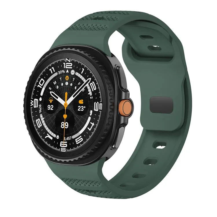Dây đồng hồ silicone khóa đen họa tiết chấm bi, Dành cho Samsung Galaxy Watch8 / Watch8 Classic