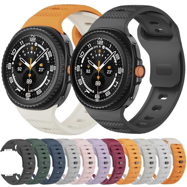 Dây đồng hồ silicone khóa đen họa tiết chấm bi, Dành cho Samsung Galaxy Watch8 / Watch8 Classic