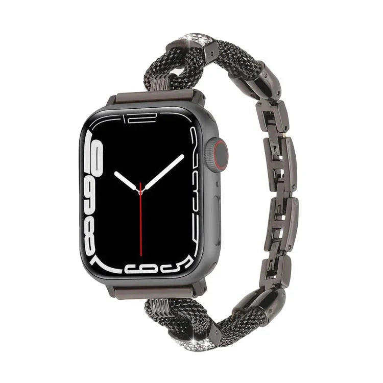 Dây đồng hồ kim loại mắt xích đồng đính kim cương, Dành cho Apple Watch 46mm / 49mm / 45mm / 44mm, Dành cho Apple Watch 42mm / 41mm / 40mm / 38mm