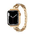 Dây đồng hồ kim loại mắt xích đồng đính kim cương, Dành cho Apple Watch 46mm / 49mm / 45mm / 44mm, Dành cho Apple Watch 42mm / 41mm / 40mm / 38mm