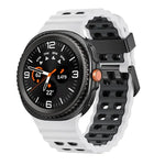 Dây đồng hồ silicone hai màu kiểu khóa nhả nhanh phong cách đại dương, dành cho Samsung Galaxy Watch8 / Watch8 Classic