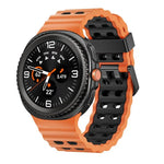 Dây đồng hồ silicone hai màu kiểu khóa nhả nhanh phong cách đại dương, dành cho Samsung Galaxy Watch8 / Watch8 Classic