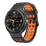 Dây đồng hồ silicone hai màu kiểu khóa nhả nhanh phong cách đại dương, dành cho Samsung Galaxy Watch8 / Watch8 Classic