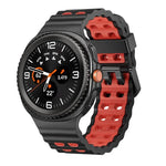 Dây đồng hồ silicone hai màu kiểu khóa nhả nhanh phong cách đại dương, dành cho Samsung Galaxy Watch8 / Watch8 Classic