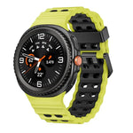Dây đồng hồ silicone hai màu kiểu khóa nhả nhanh phong cách đại dương, dành cho Samsung Galaxy Watch8 / Watch8 Classic