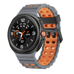Dây đồng hồ silicone hai màu kiểu khóa nhả nhanh phong cách đại dương, dành cho Samsung Galaxy Watch8 / Watch8 Classic