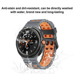 Dây đồng hồ silicone hai màu kiểu khóa nhả nhanh phong cách đại dương, dành cho Samsung Galaxy Watch8 / Watch8 Classic