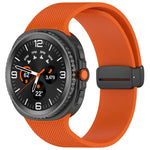 Dây đồng hồ silicone khóa nam châm họa tiết kẻ nhỏ, Dành cho Samsung Galaxy Watch8 / Watch8 Classic