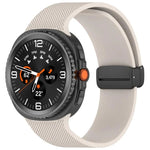 Dây đồng hồ silicone khóa nam châm họa tiết kẻ nhỏ, Dành cho Samsung Galaxy Watch8 / Watch8 Classic