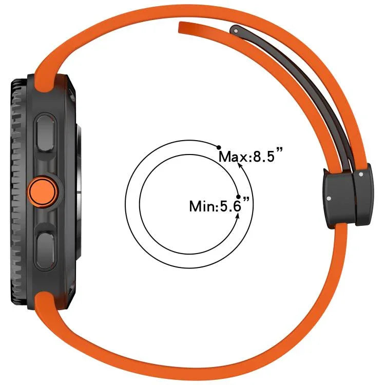 Dây đồng hồ silicone khóa nam châm họa tiết kẻ nhỏ, Dành cho Samsung Galaxy Watch8 / Watch8 Classic