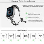 Dây đồng hồ hợp kim kẽm vòng tay kim cương hình chữ U, Dành cho Apple Watch 46mm / 49mm / 45mm / 44mm, Dành cho Apple Watch 42mm / 41mm / 40mm / 38mm