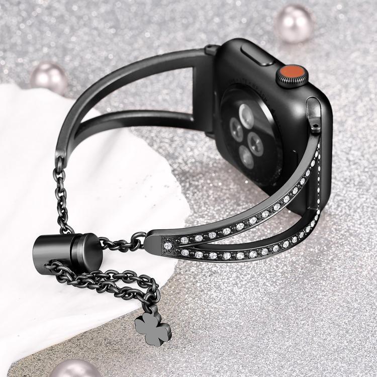 Dây đồng hồ hợp kim kẽm kim cương hình chữ V, Dành cho Apple Watch 46mm / 49mm / 45mm / 44mm, Dành cho Apple Watch 42mm / 41mm / 40mm / 38mm