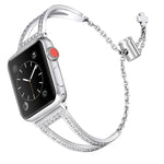 Dây đồng hồ hợp kim kẽm kim cương hình chữ V, Dành cho Apple Watch 46mm / 49mm / 45mm / 44mm, Dành cho Apple Watch 42mm / 41mm / 40mm / 38mm