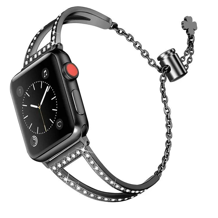 Dây đồng hồ hợp kim kẽm kim cương hình chữ V, Dành cho Apple Watch 46mm / 49mm / 45mm / 44mm, Dành cho Apple Watch 42mm / 41mm / 40mm / 38mm