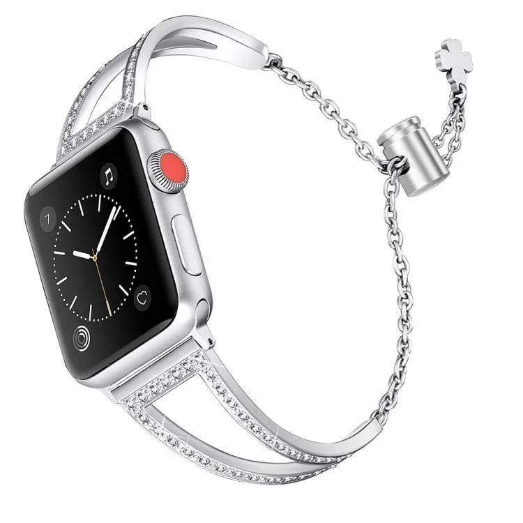 Dây đồng hồ hợp kim kẽm kim cương hình chữ V, Dành cho Apple Watch 46mm / 49mm / 45mm / 44mm, Dành cho Apple Watch 42mm / 41mm / 40mm / 38mm
