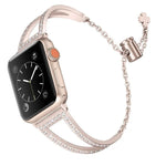 Dây đồng hồ hợp kim kẽm kim cương hình chữ V, Dành cho Apple Watch 46mm / 49mm / 45mm / 44mm, Dành cho Apple Watch 42mm / 41mm / 40mm / 38mm