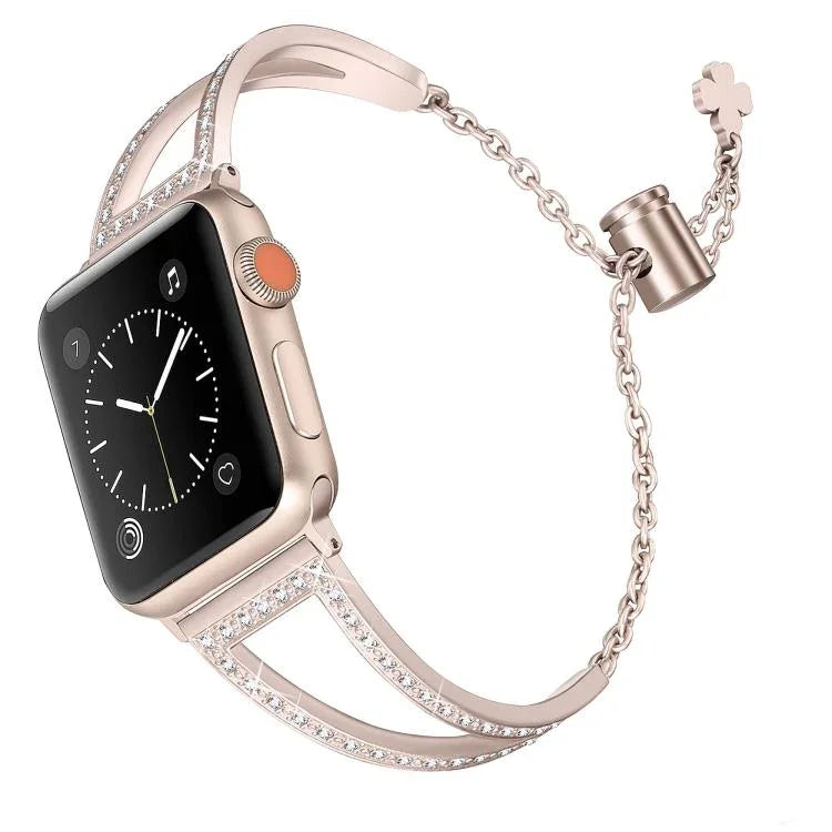 Dây đồng hồ hợp kim kẽm kim cương hình chữ V, Dành cho Apple Watch 46mm / 49mm / 45mm / 44mm, Dành cho Apple Watch 42mm / 41mm / 40mm / 38mm