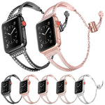 Dây đồng hồ hợp kim kẽm kim cương hình chữ V, Dành cho Apple Watch 46mm / 49mm / 45mm / 44mm, Dành cho Apple Watch 42mm / 41mm / 40mm / 38mm