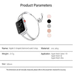 Dây đồng hồ hợp kim kẽm kim cương hình chữ V, Dành cho Apple Watch 46mm / 49mm / 45mm / 44mm, Dành cho Apple Watch 42mm / 41mm / 40mm / 38mm