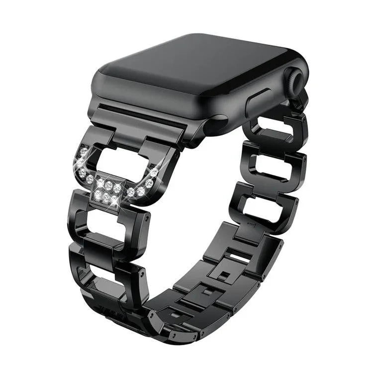 Dây đồng hồ hợp kim kẽm kim cương vuông, Dành cho Apple Watch 46mm / 49mm / 45mm / 44mm, Dành cho Apple Watch 42mm / 41mm / 40mm / 38mm