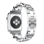 Dây đồng hồ hợp kim kẽm kim cương vuông, Dành cho Apple Watch 46mm / 49mm / 45mm / 44mm, Dành cho Apple Watch 42mm / 41mm / 40mm / 38mm
