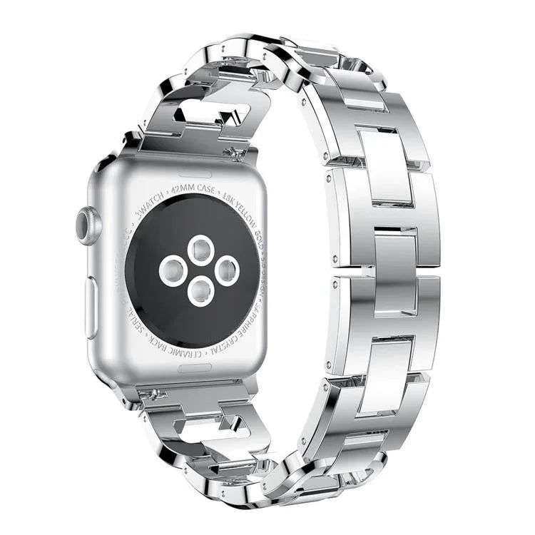 Dây đồng hồ hợp kim kẽm kim cương vuông, Dành cho Apple Watch 46mm / 49mm / 45mm / 44mm, Dành cho Apple Watch 42mm / 41mm / 40mm / 38mm